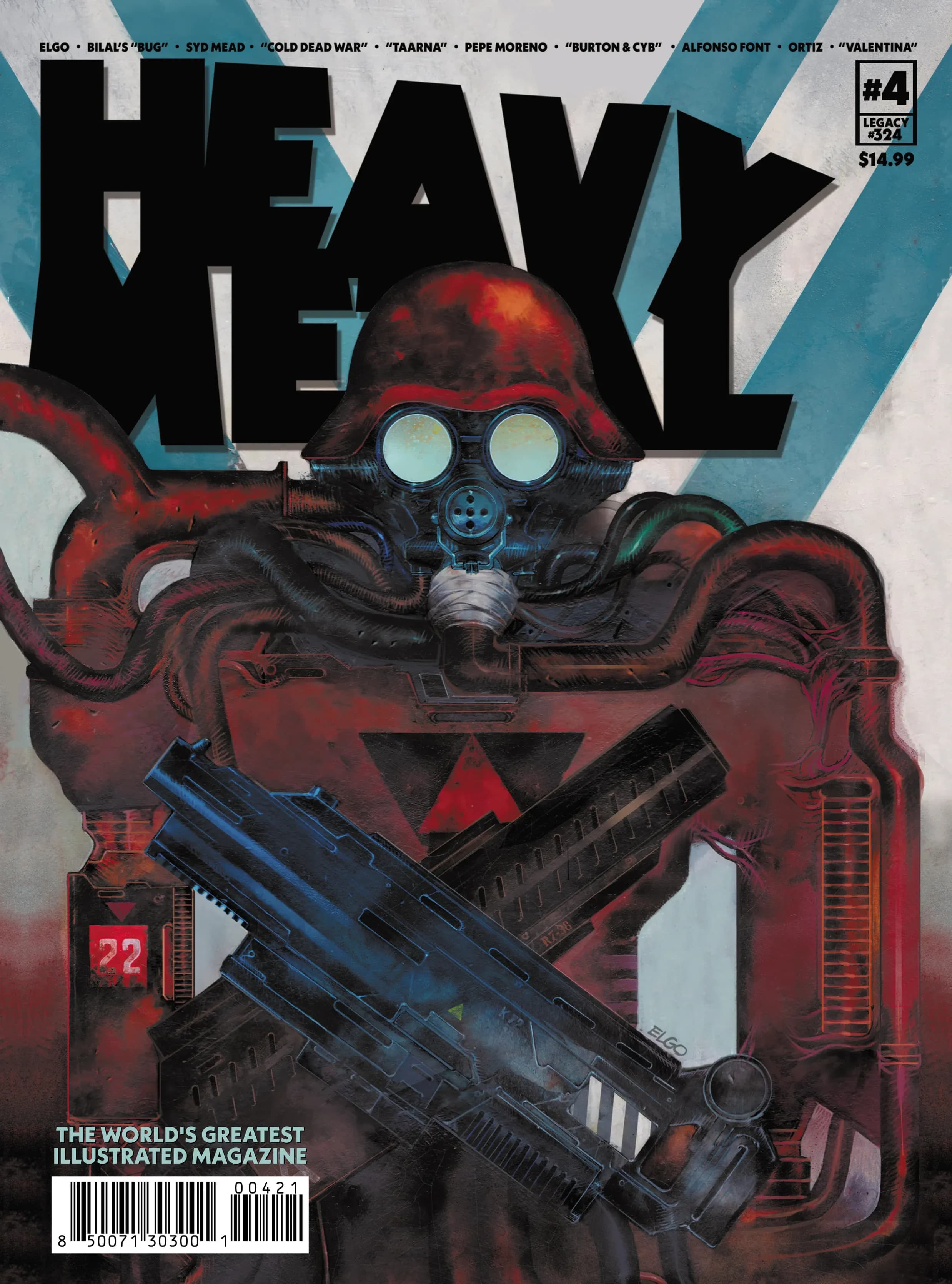 Heavy Metal #4 cover by Elgo, Cover B